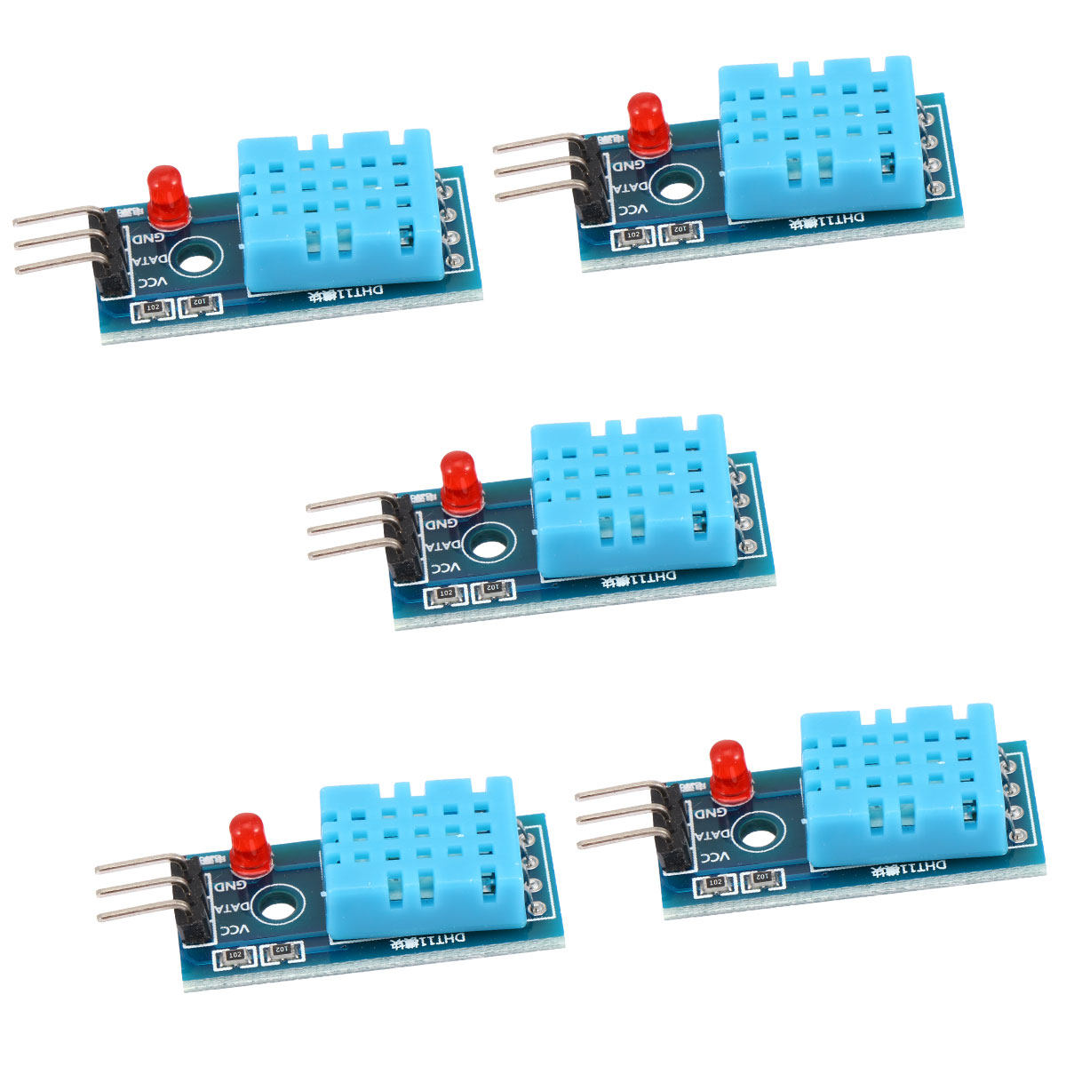 Temperature Humidity Sensor - 5 Peças Módulo Sensor de Temperatura