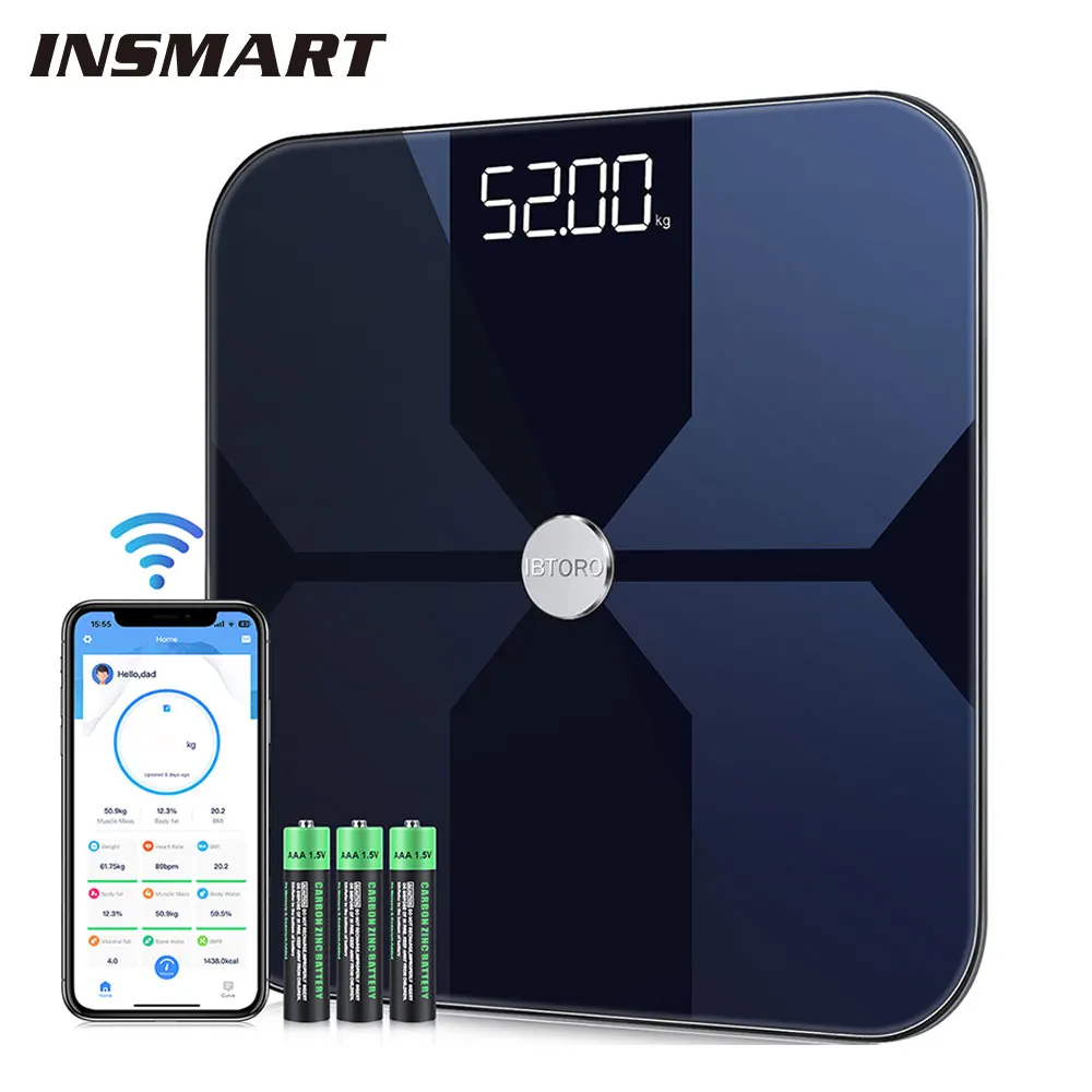 Home Automation Industry - Balança de gordura corporal wi-fi, precisão