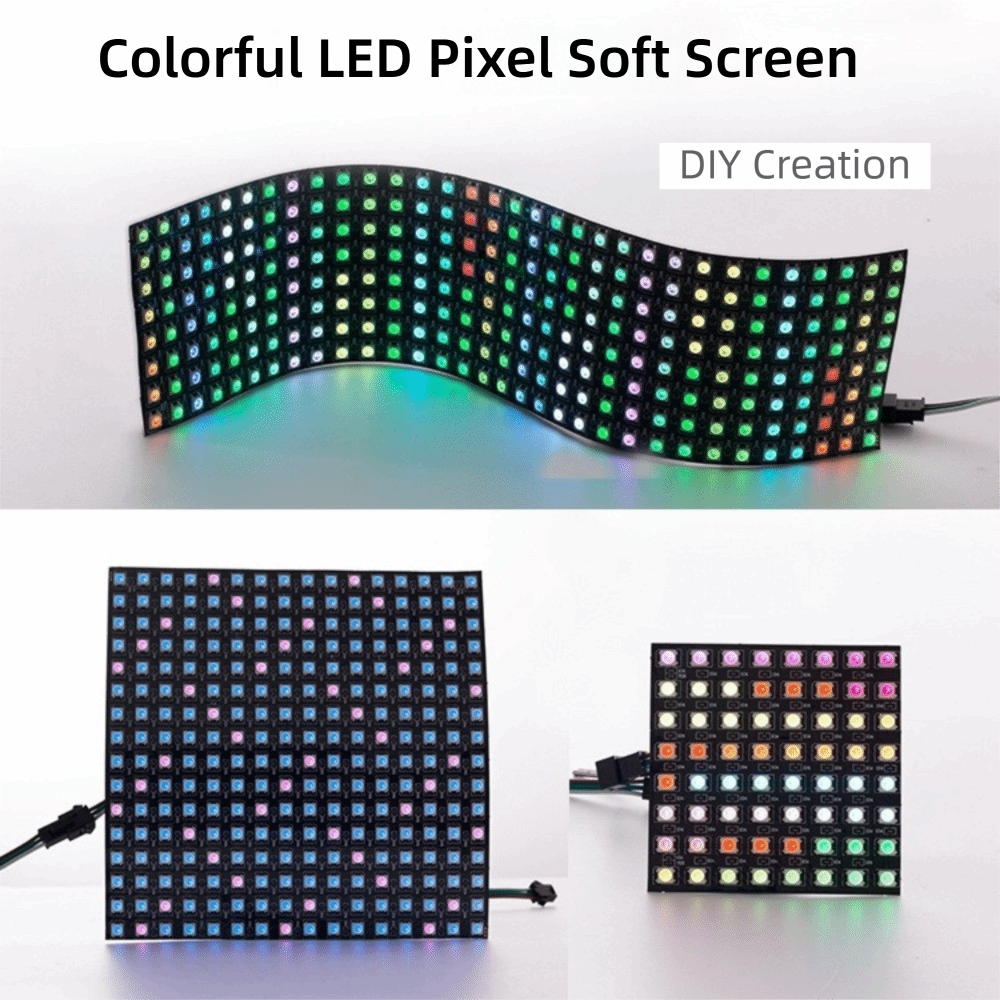 Painel LED RGB Full Color WS28 - Rgb Led Matrix 8X8 avaliação e preço