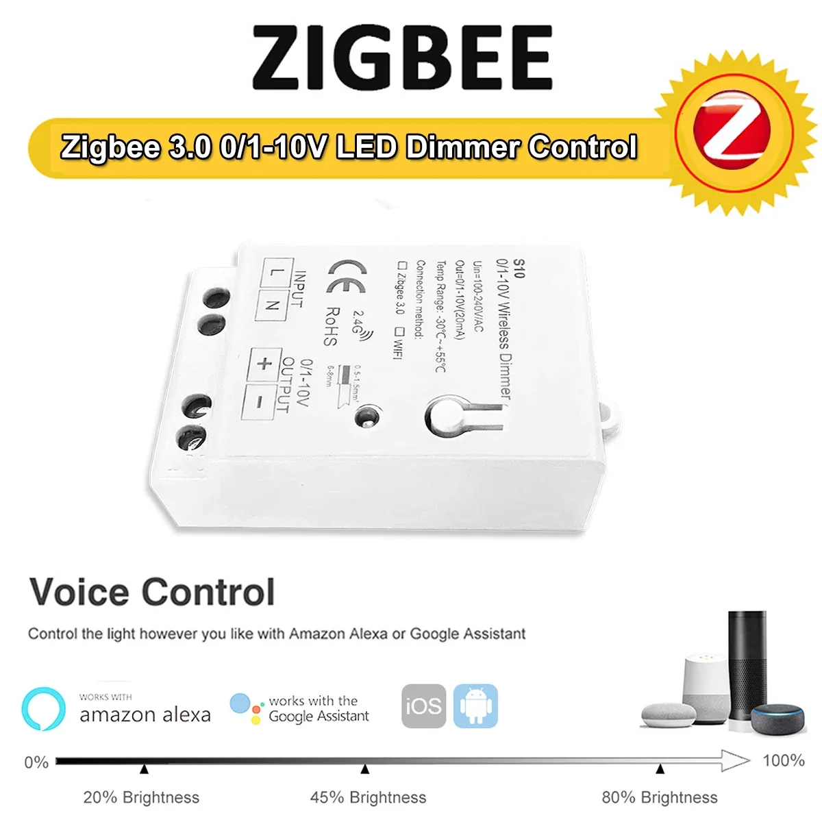 Controlador Dimmer Zigbee 3.0  - Zigbee Coordinator Stick avaliação e preço