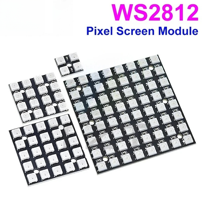 Novo ws2812 led 5050 rgb 8x8 m - Rgb Led Matrix 8X8 avaliação e preço